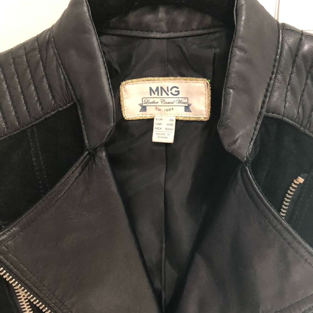 Leather biker jacket - Picture 4 of 8